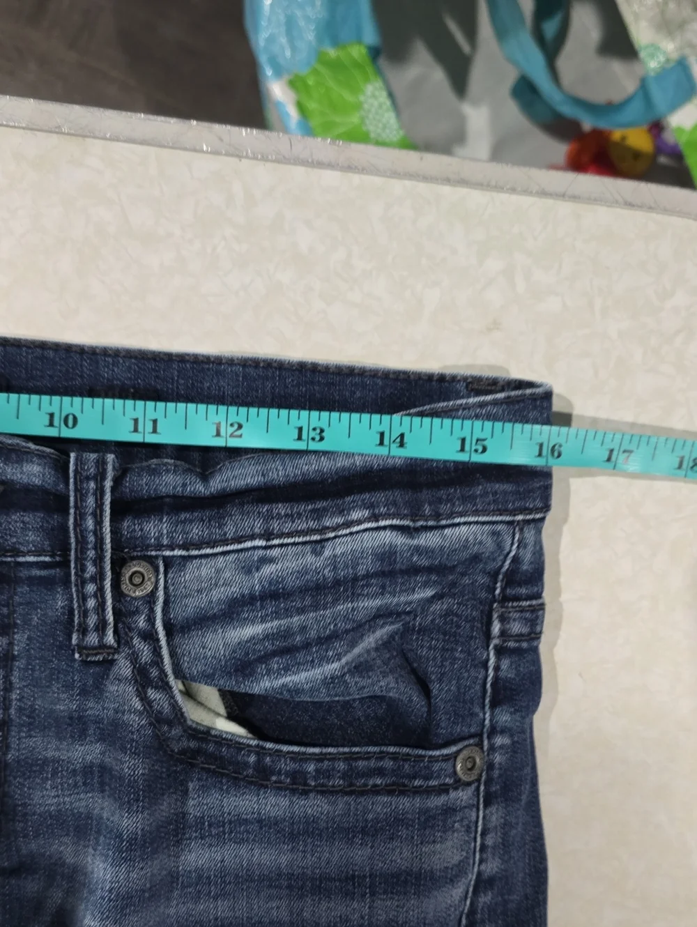 BKE Men's Straight Jeans in Dark Blue Wash Size‎ 33 X 34